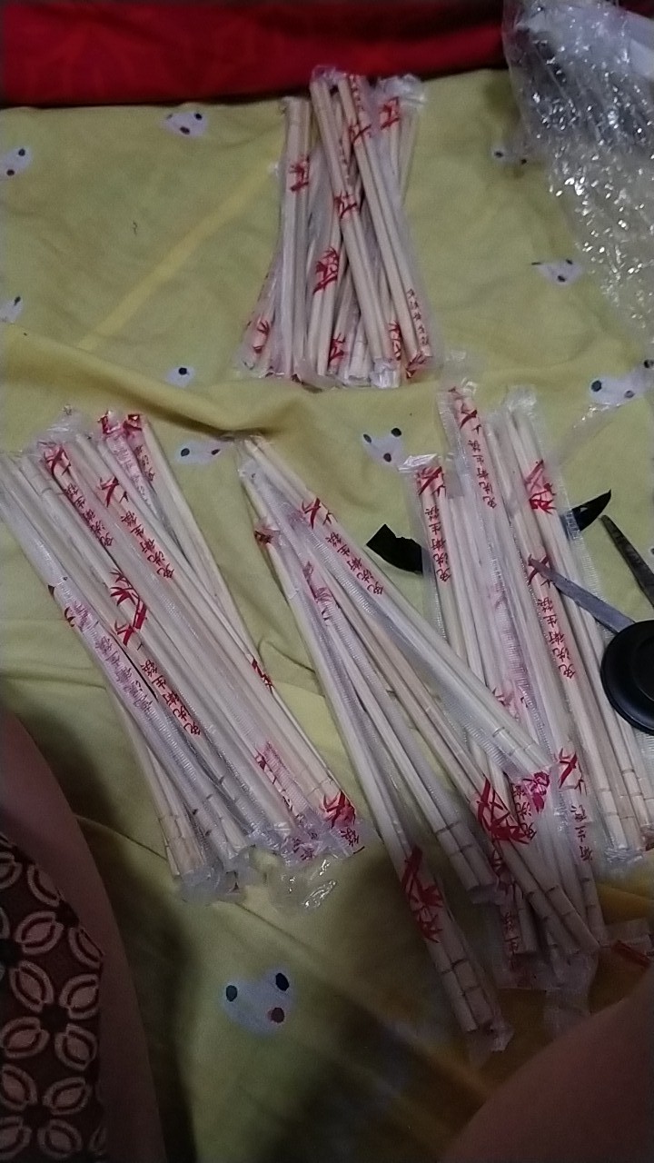 50-pasang Sumpit Bambu Sumpit Kayu Sekali Pakai Serbaguna Gudang Grosir Sumpit