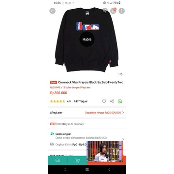 Crewneck NBA Prayers ZeroTwentyTwo Keri Astina Size XXL