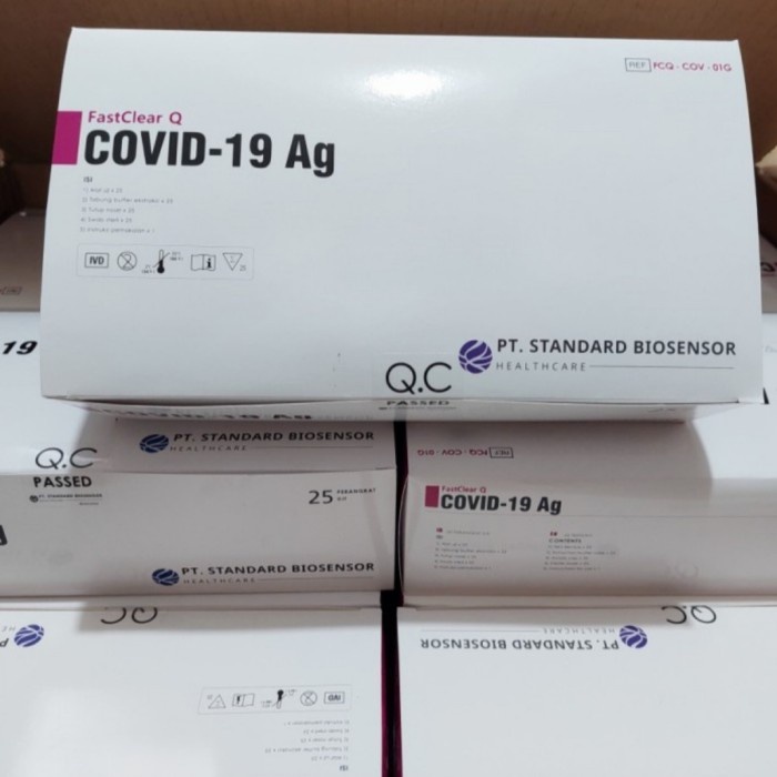 Swab Antigen FastClear Q SD BioSensor 25 Tes Kit AKD