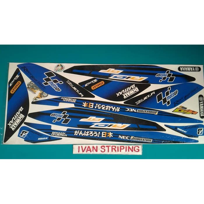 stiker motor striping motor mio gt variasi moto gp