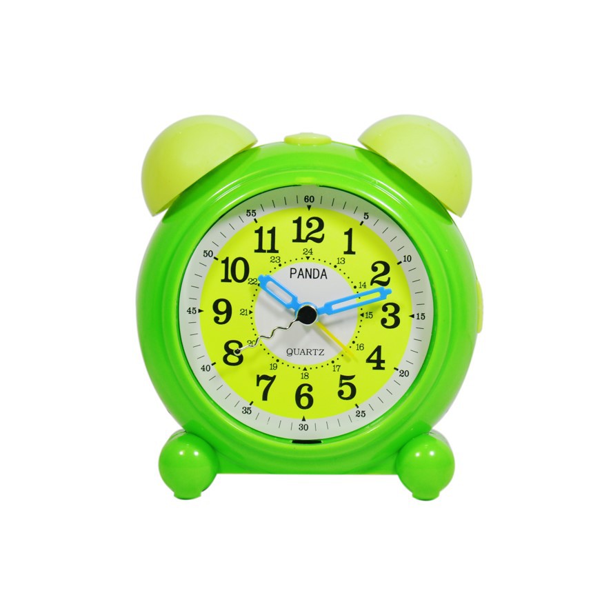Jam Meja Weker Alarm Clock Melody Warna Hijau Free Baterai 997