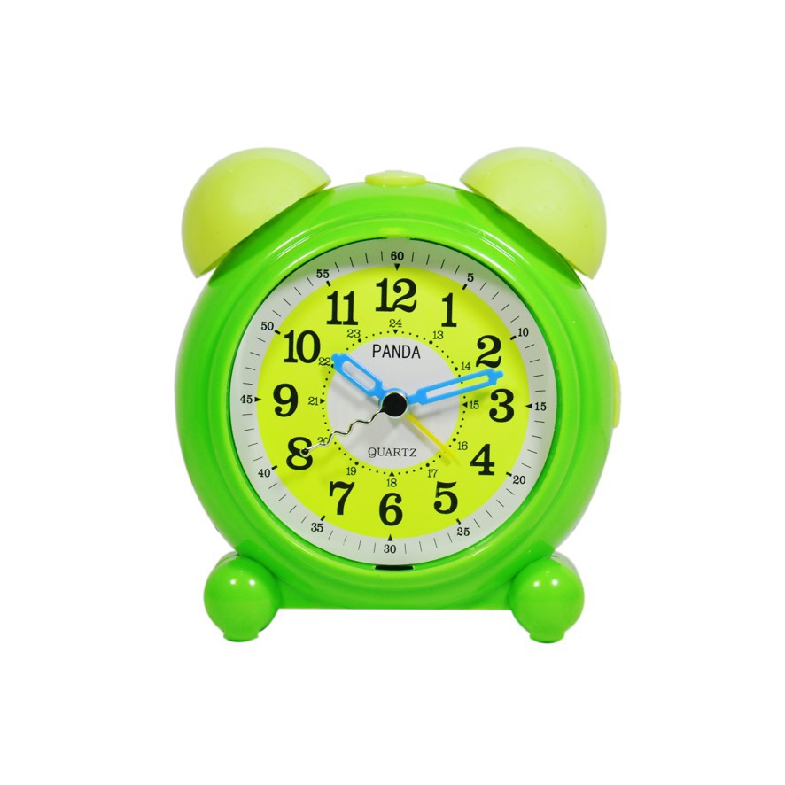 Jam Meja Weker Alarm Clock Melody Warna Hijau Free Baterai 997