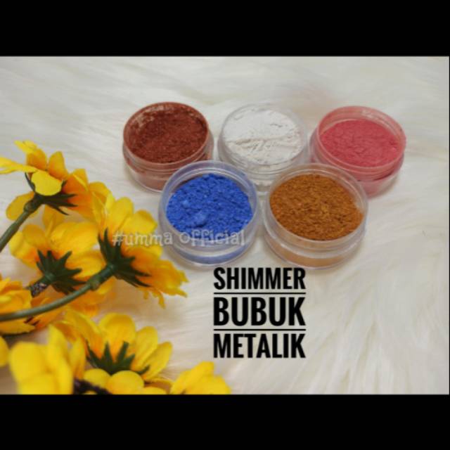 

Bubuk metalik /Shinee buat finishing white henna