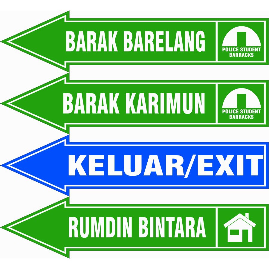 

STIKER VINYL PETUNJUK ARAH 65X15CM