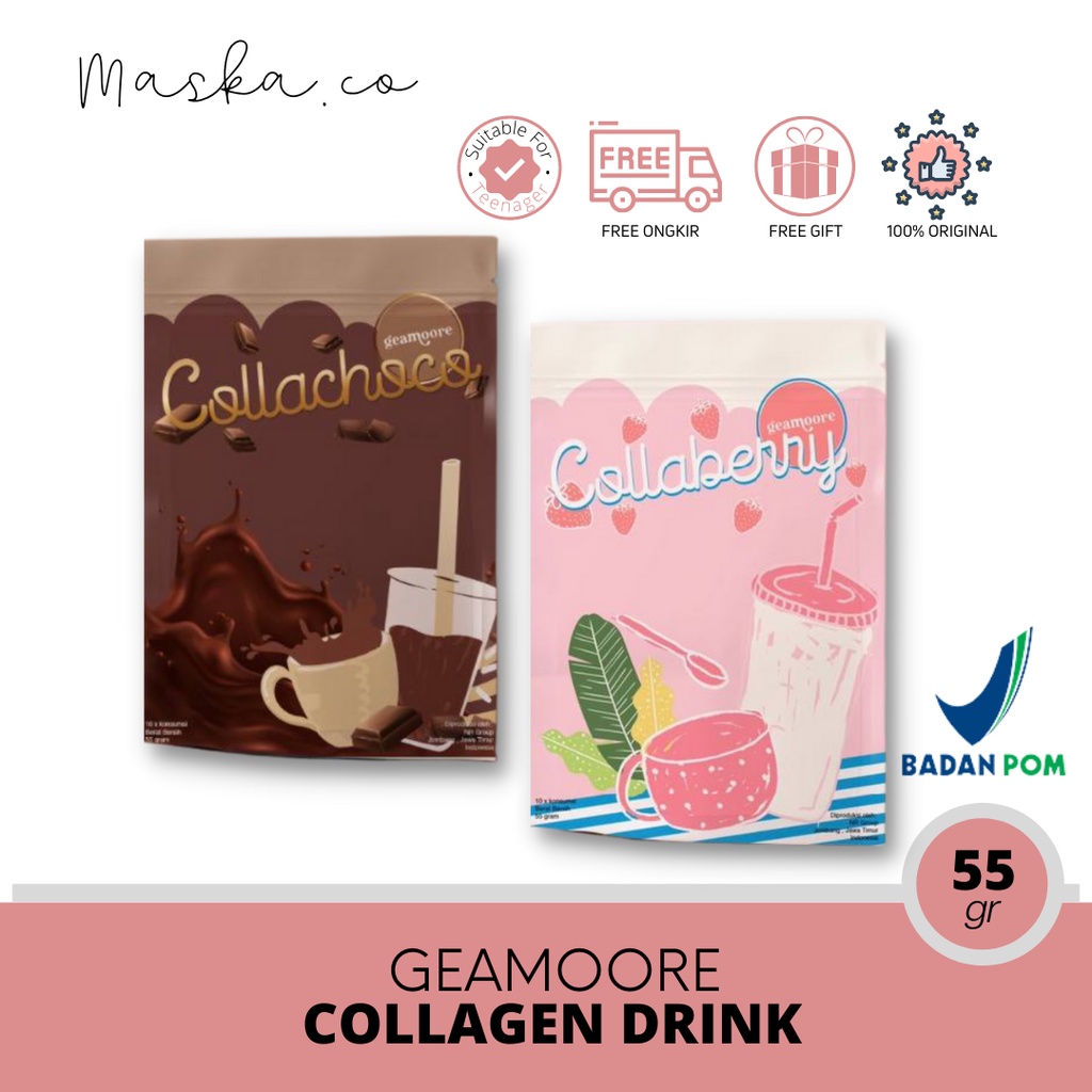 READY STOCK! GEAMOORE COLLABERRY COLLAGEN DRINK