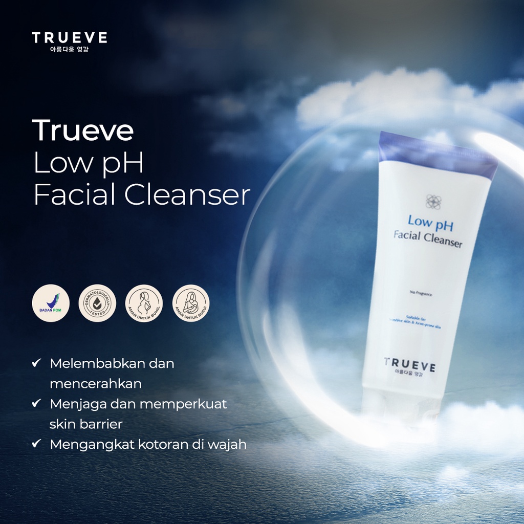 ★ BB ★ Trueve Facial Cleanser Low Ph - Gentle Foaming - 100gr - 30gr