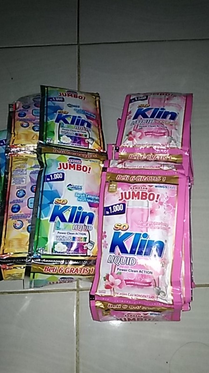 So Klin Liquid 45 Ml White & Bright Kemasan Jumbo - Renceng Isi 14 Sachet
