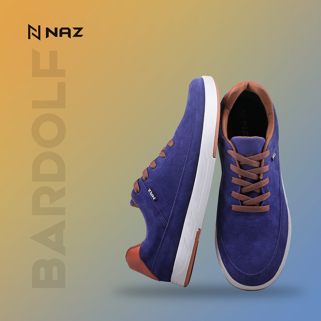 BARDLOF NAZ - Sepatu Sneakers Suede Pria Casual Premium Original