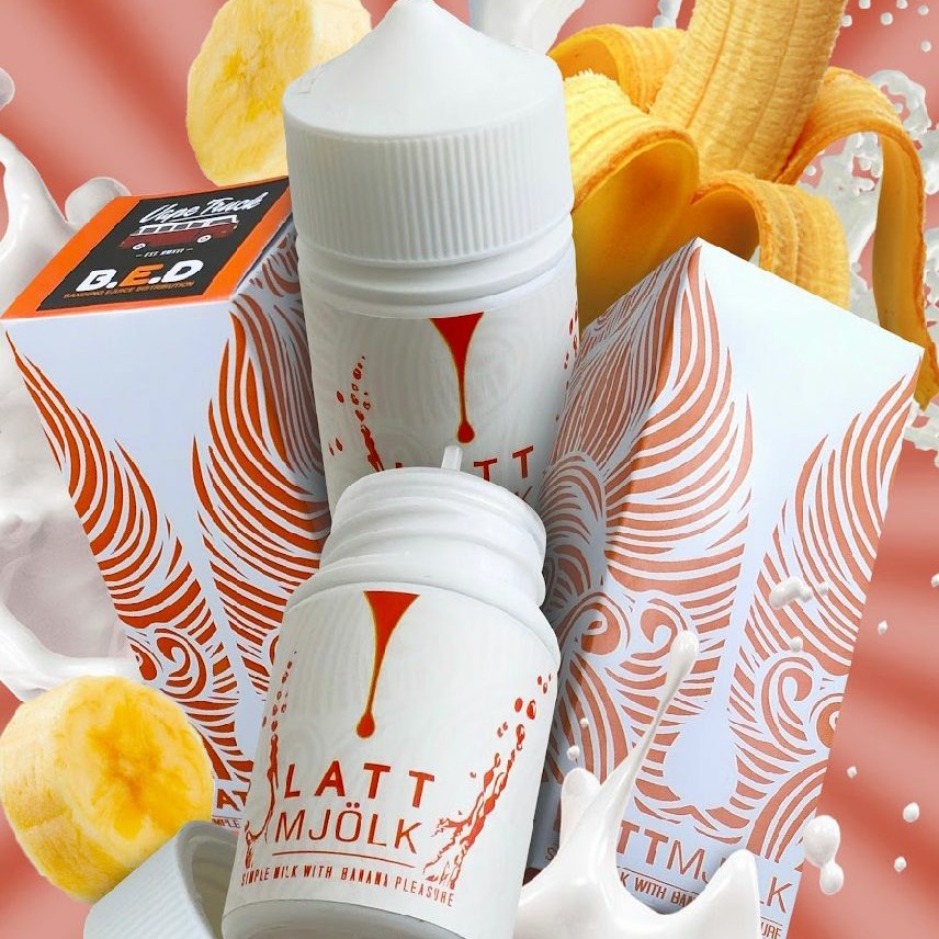 LATT MJOLK V2 MILK WITH BANANA 60ML MJOLK BANANA AUTHENTIC