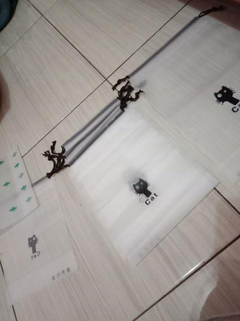 First Project - Paket 6 Pcs Plastik Zipper Transparan Anti Air Travel Ziplock Storage Pouch