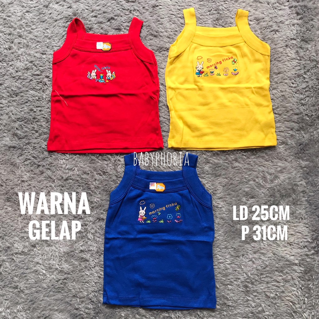 Kaos Tali Tanpa Lengan Bayi dan Celana Pop Rok Bayi FINKA
