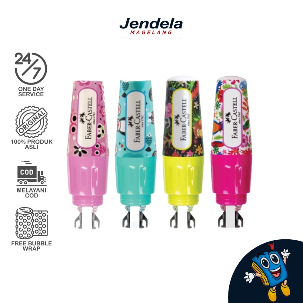 

Correction Tape Faber Castell QAR 506 Fancy Tip Ex Tipe X Roll Kertas Pita Stipo Kertas (Random)