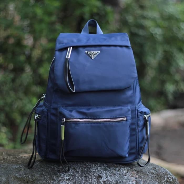 EDISI TERBARU TAS RANSEL PRADA BACKPACK READY 4 WARNA BAHAN NYLON MUMERRRRR KEKINIAN