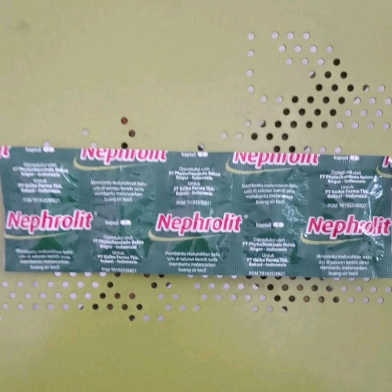 Nephrolit® Kapsul (Obat Penghancur Batu Urin &amp; Lancarkan Buang Air Kecil)