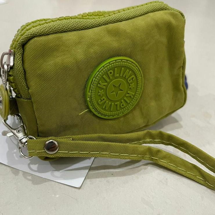 [Co31au22q] Dompet koin / Dompet kecil kipling 3 Zipper import