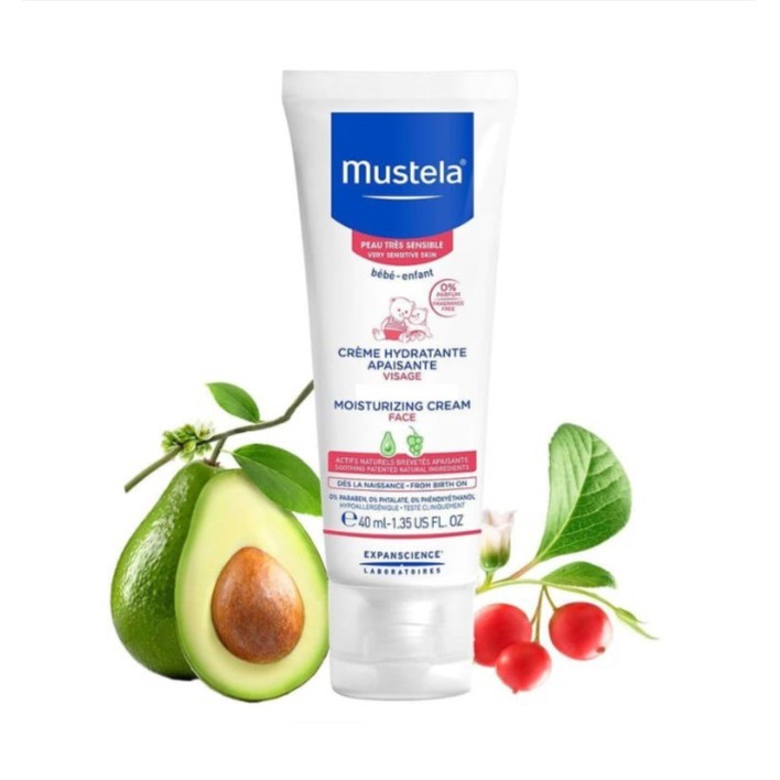 Mustela Moisturizing Cream / Krim Wajah Bayi - 40 ml