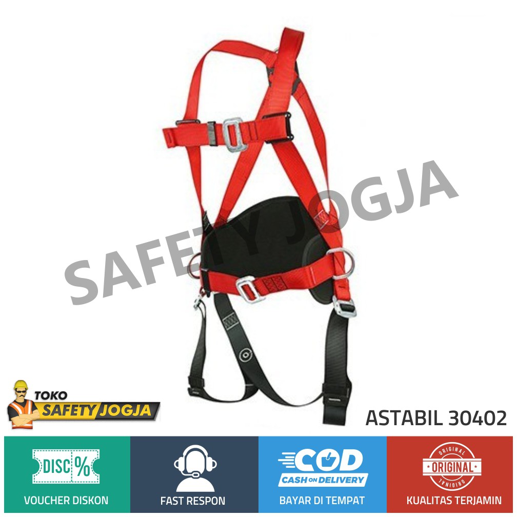 Sabuk Panjat Tebing Tower / FULL BODY HARNESS ASTABIL 30402 - ALAT KESELAMATAN SAFETY BELT