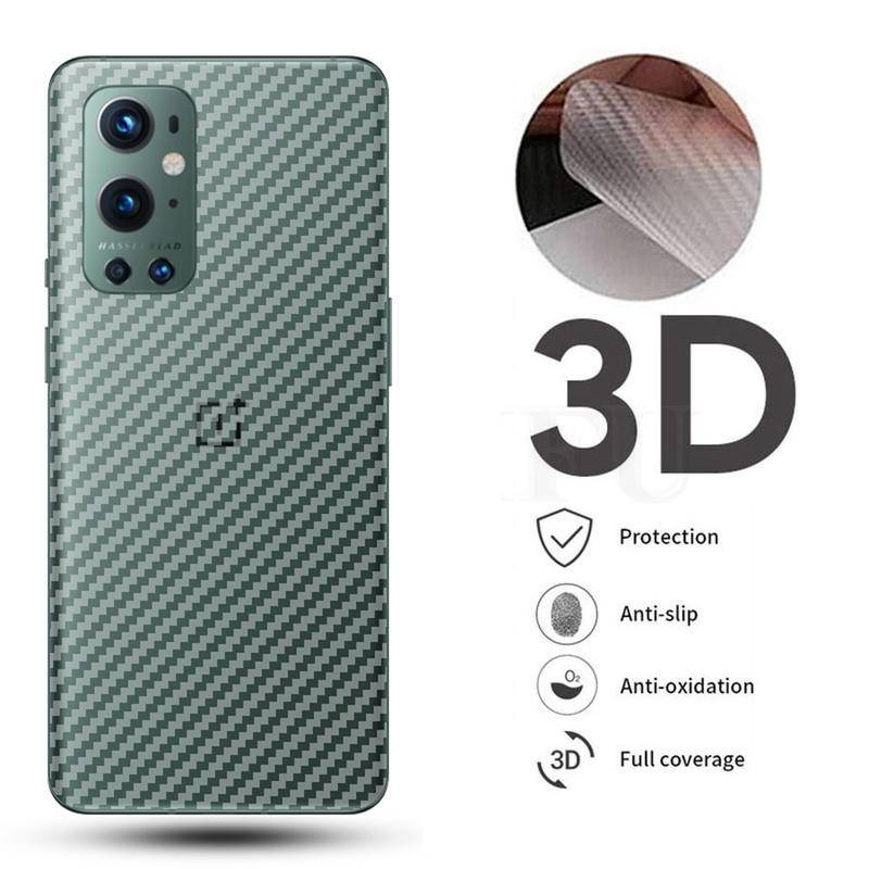 2 Pieces Clear Carbon Fiber Sticker Back Protective Film for OnePlus 7t / 7 pro / 7 / 7t pro / 6t / 6 / 5t / 5 / 8 / 8 pro / 8t / 9 / 9 pro / 9R Back Screen Protector Film