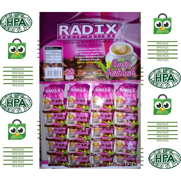 PRODUK TERBARU - RADIX KACIP FATIMAH HPA MALAYSIA ISI 20 SACHET IMPOR 100% DIJAMIN ORI CINTRAMELIN