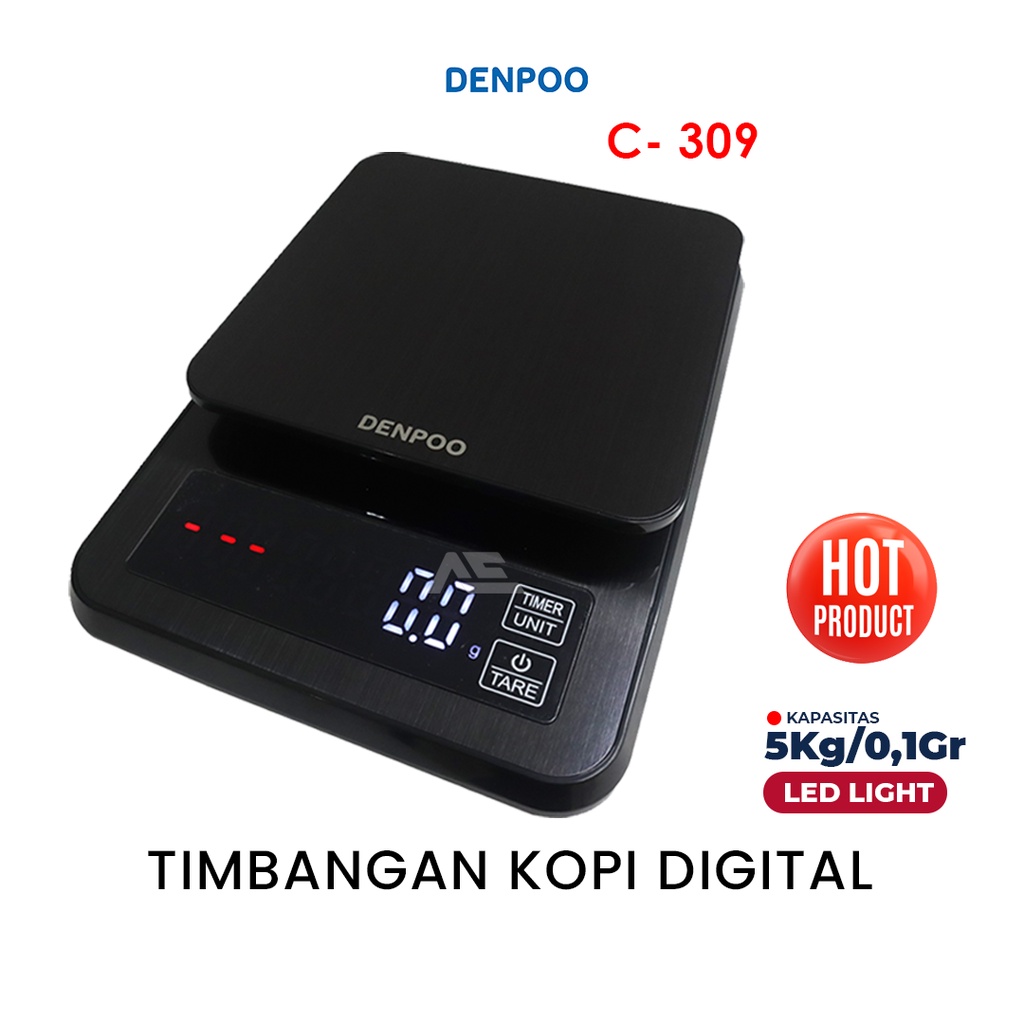 Timbangan KOPI Dapur Digital 2 Kg 3 Kg 5 Kg 10 Kg Kualitas Premium dan Terbaru