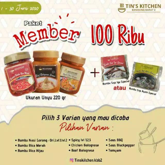 

Paket Bumbu 100K/3 pcs - Member - ukuran 220 gr