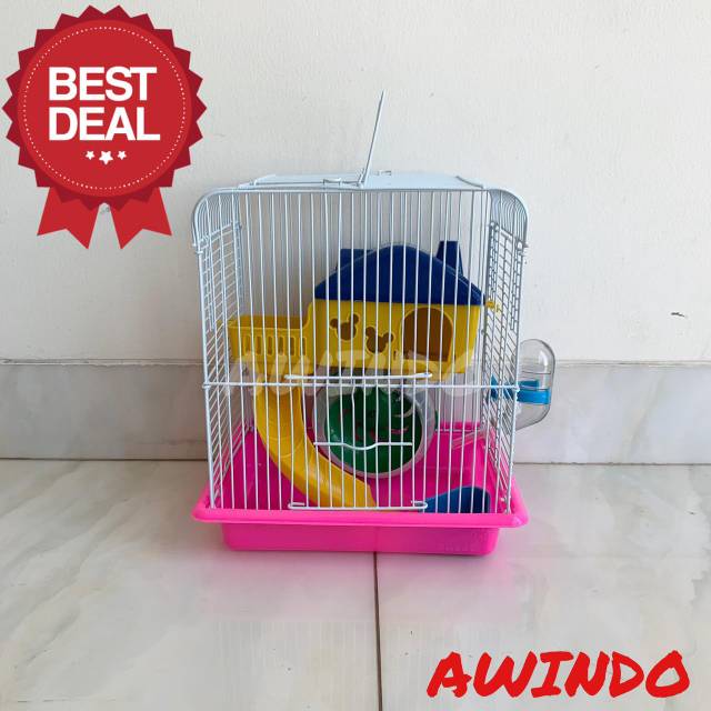 RUMAH KANDANG HEWAN TERNAK HAMSTER TIKUS KELINCI BINATANG ANIMAL CAGE BESI IMPORT ORIGINAL 12