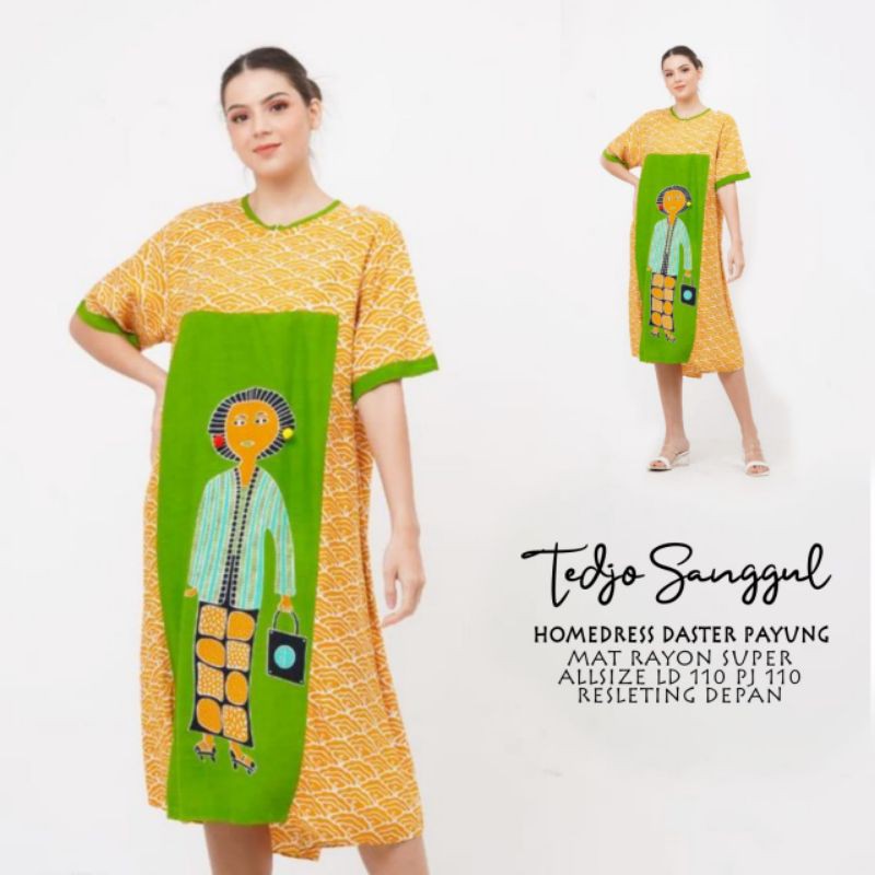 (Semerbak) Daster kekinian murah viral berkualitas Homey Dress Tejo Sanggul Payung baju santai rayon halus premium bagus wanita ibu ibu remaja cewek cewe sarwendah asli busui cantik kece trendy modis fashion modern kekinian terbaru