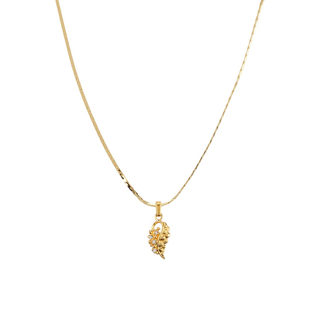 1901 Jewelry Kalung Ha Swarovski Lapis Emas - Kalung Wanita Mewah dengan Panjang Rantai 36-40cm