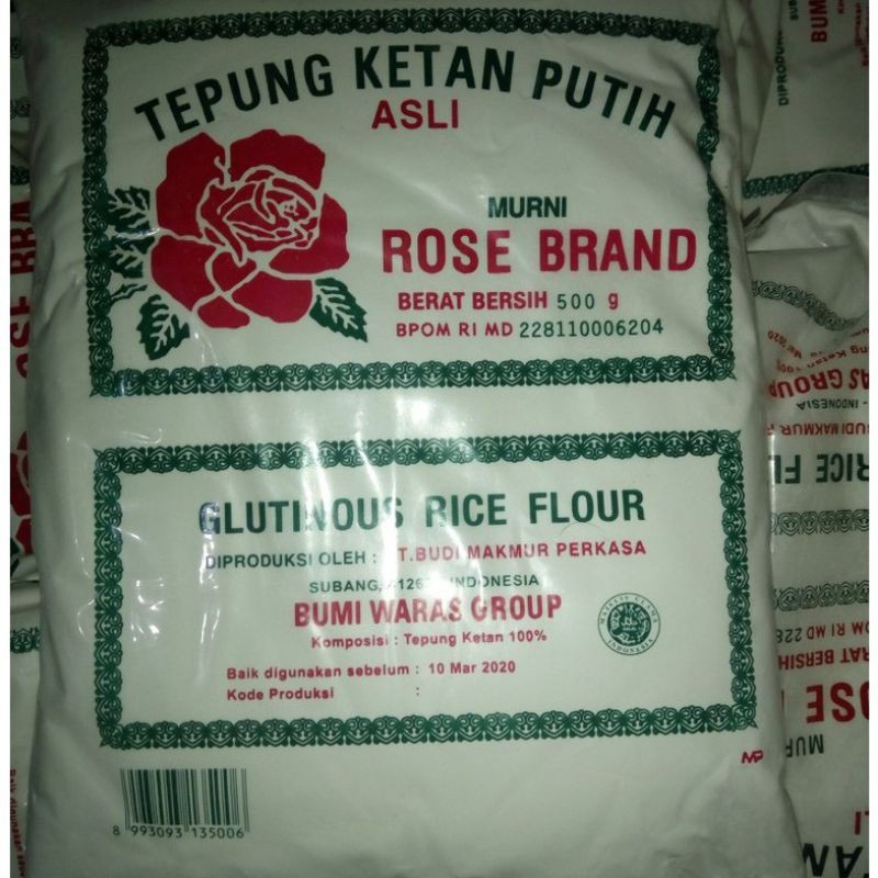 

TEPUNG KETAN PUTIH ROSE BRAND KEMASAN 500g