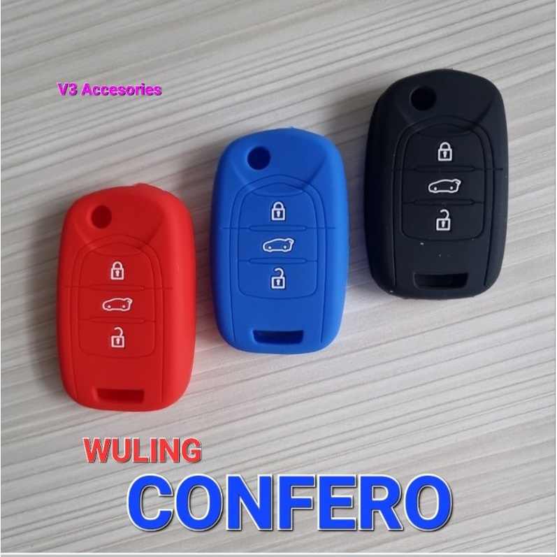 Silicon Case Remote WULING CONFERO CORTEZ