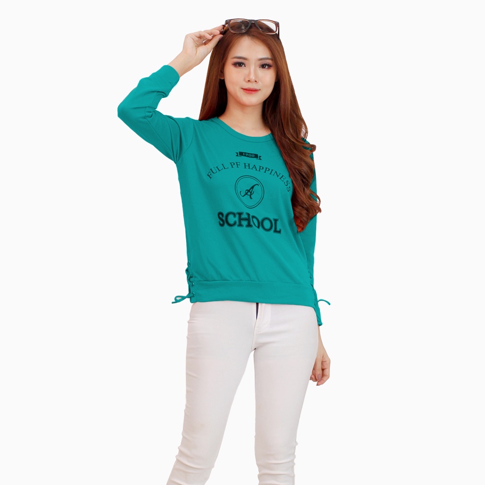 Kaos Lengan Panjang wanita gaya korea Printing - XSHOP Kayana