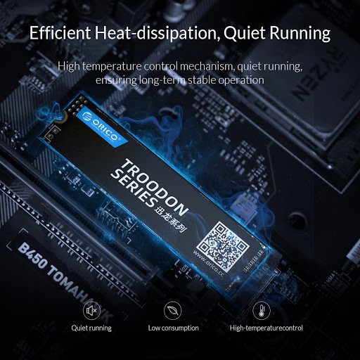 Ssd m2 nvme orico 128gb 2280 tlc 3d nand flash troodon v500 - pcie 3.0 m.2 m-key 1.3