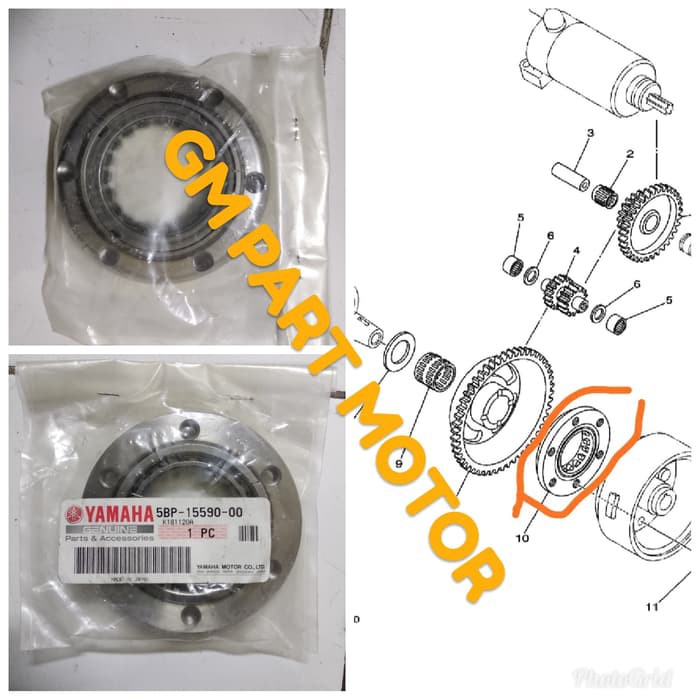 One way stater starter Scorpio original YAMAHA