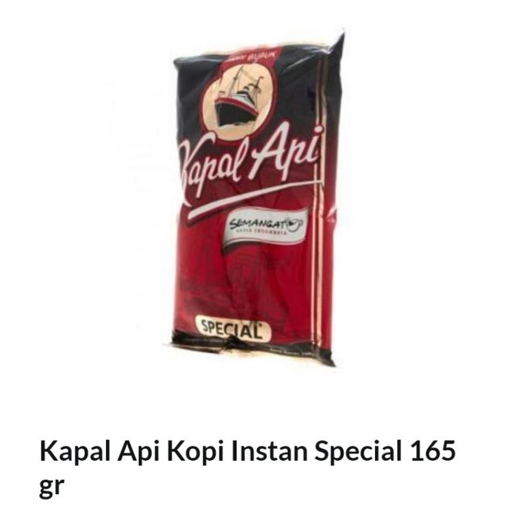 

kopi kapal api spesial 165gr