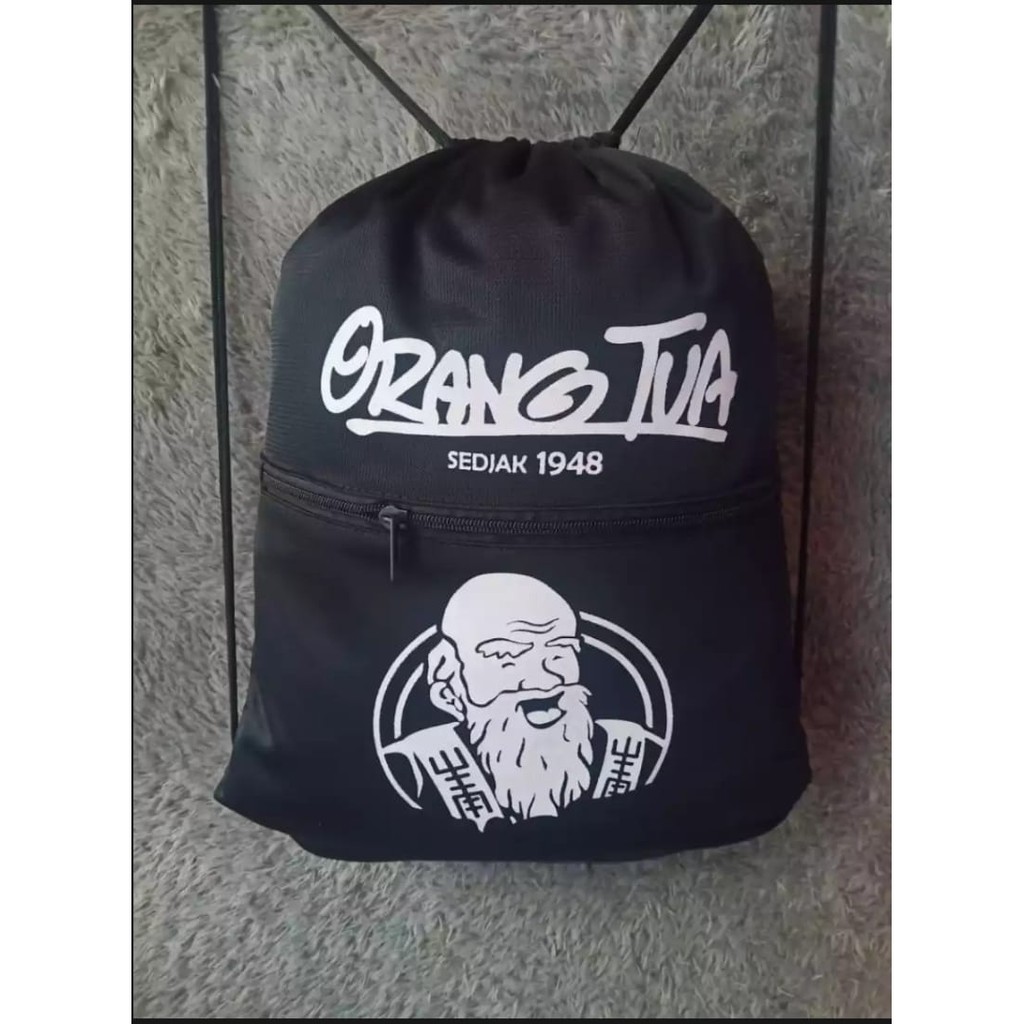 TAS SERUT ORANG TUA ADA SLETINGNYA/ RANSEL OLAHRAGA / STRING BAG FUTSAL GYMSACK TERMURAH_PURANGSAKATO SHOP