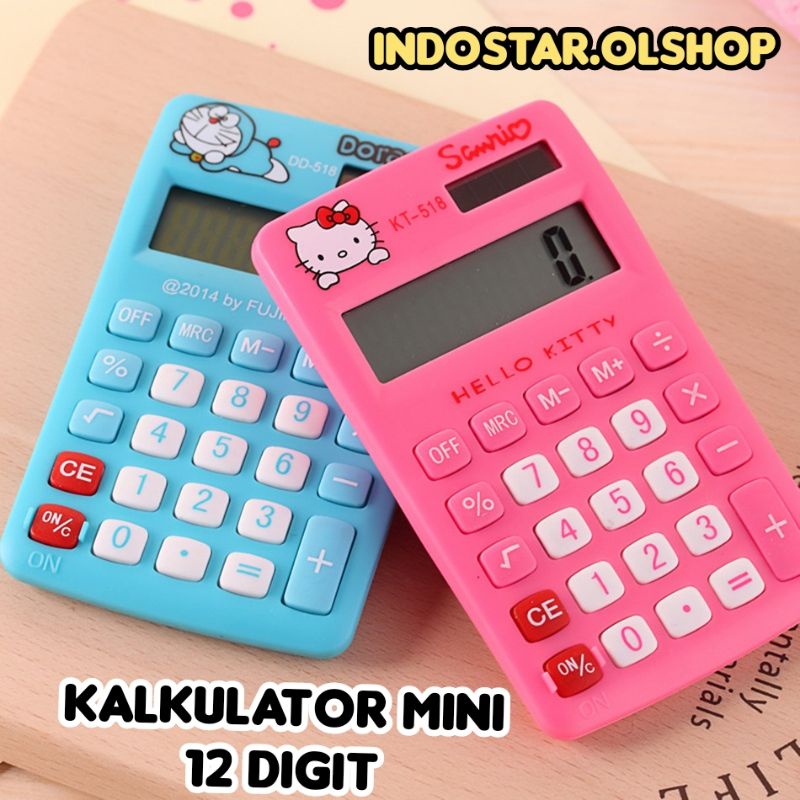 Kalkulator 12 Digit Kalkulator Mini Karakter ⭐ IndoStar ⭐