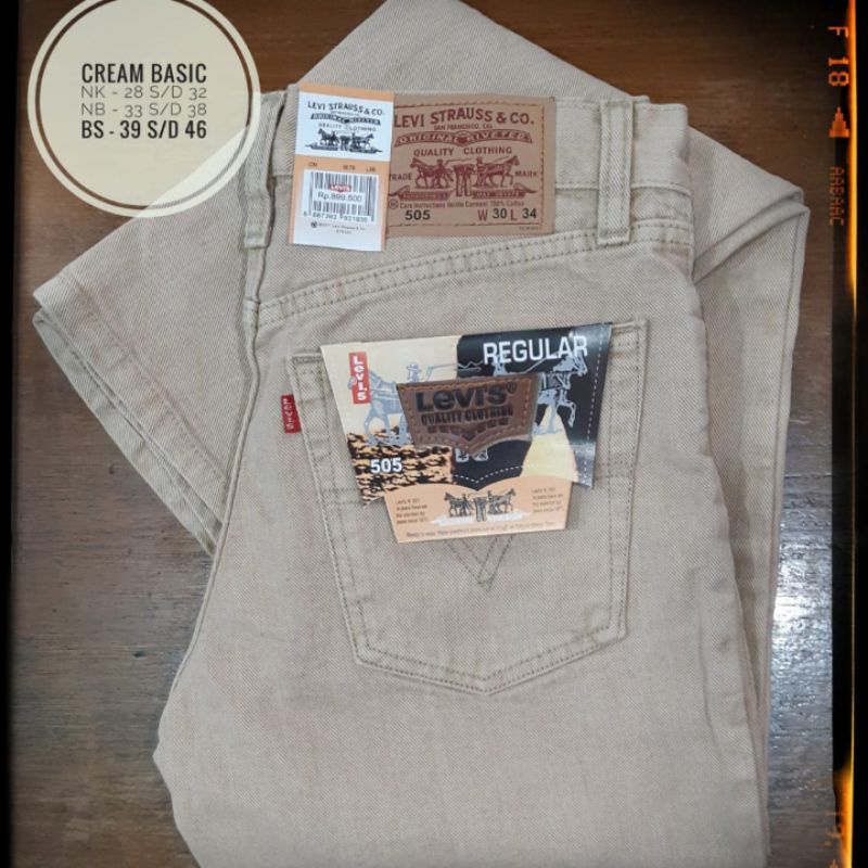 Celana jeans standar/kancing isi 12/22/55pcs