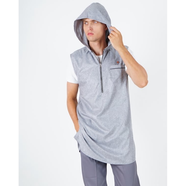 BAJU KOKO HOODIE - Kurta Mezzanine Hoodie LIGHT GREY