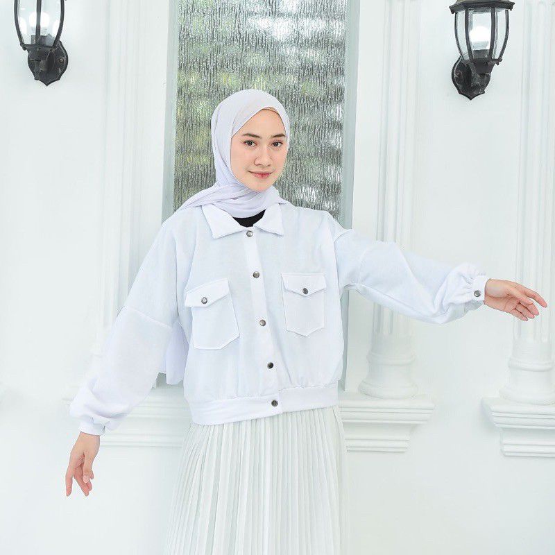 OLIN BUTTON | JAKET WANITA | size XL