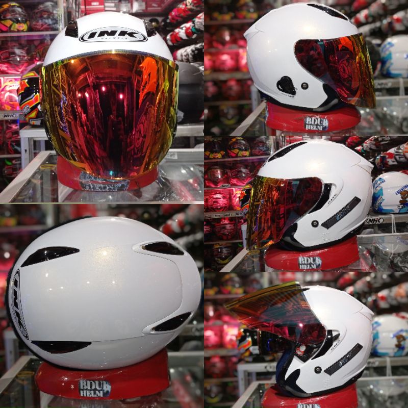 Helm INK METRO 2 Solid polos 2 visor original 100% original SNI-DOT-H-v-red/blue1