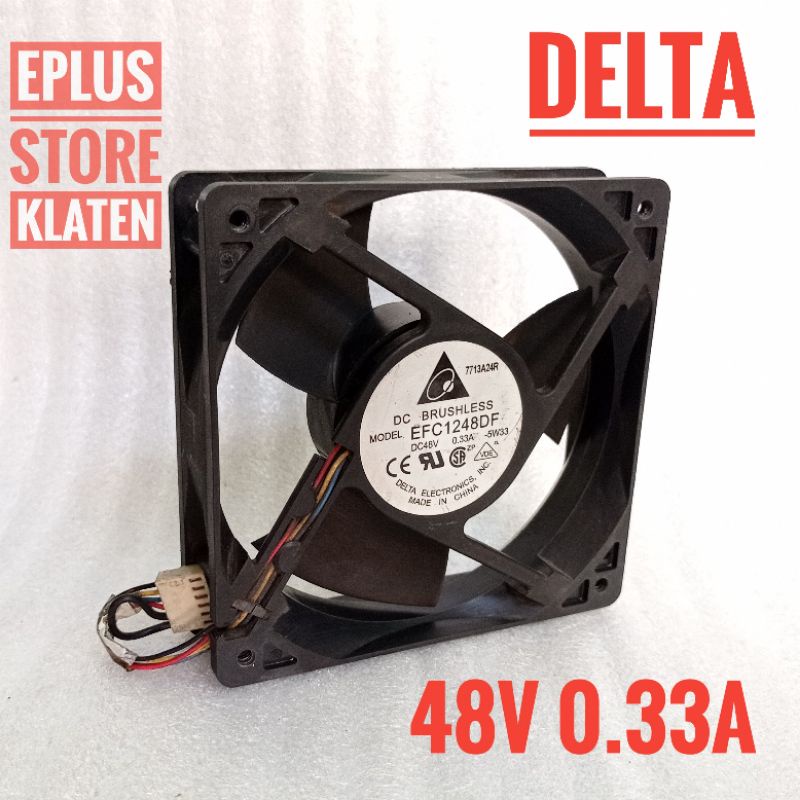 Kipas fan 12cm 48v 0.33A Delta DC BRUSHLESS Cooling fan KP124