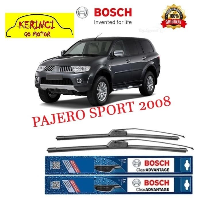 WIPER BOSCH CLEAR ADVANTAGE MITSUBISHI PAJERO SPORT 2008 21&quot; &amp; 18&quot; SET