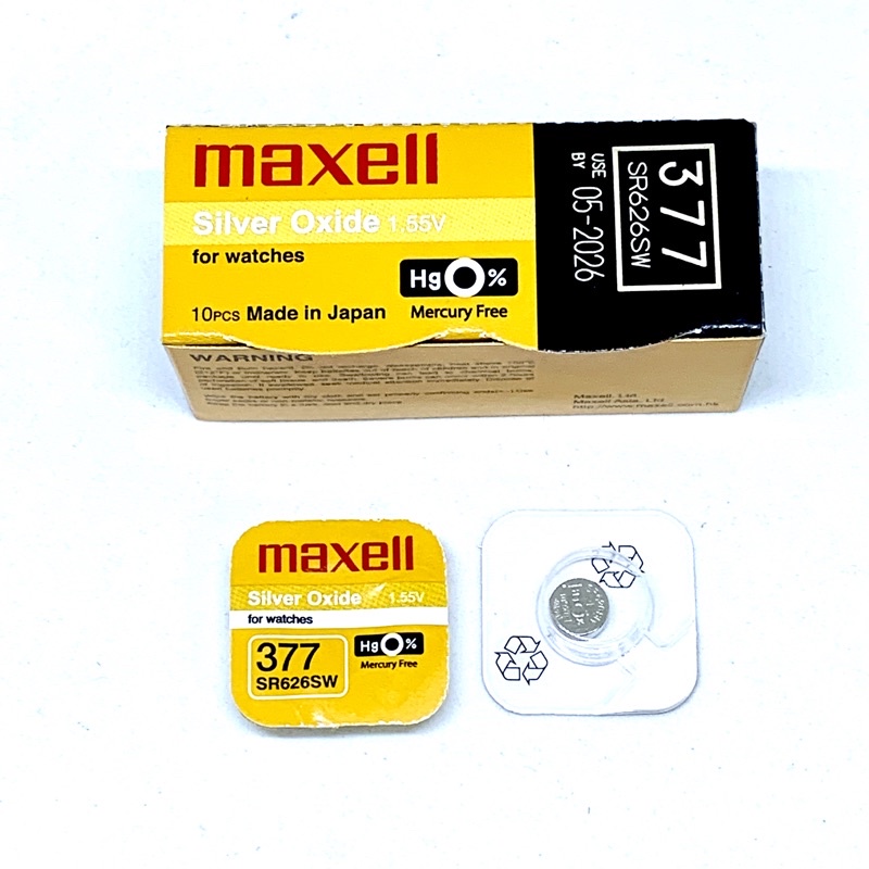 BATERAI MAXELL SR626SW ORIGINAL / BATRAI 377 SR626W LR626 LR66 AG4