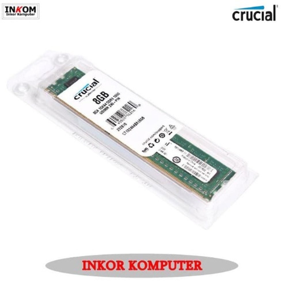 RAM PC DDR3 8GB DDR3L-1600 Merek Crucial Bagus