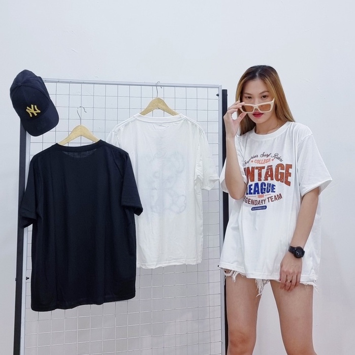 MixFashion.ID |OVERSIZED TSHIRT OUTFITS| KAOS OVERSIZE VINTAGE| OVERSIZE COTTON COMBET| BAJU KAOS CO