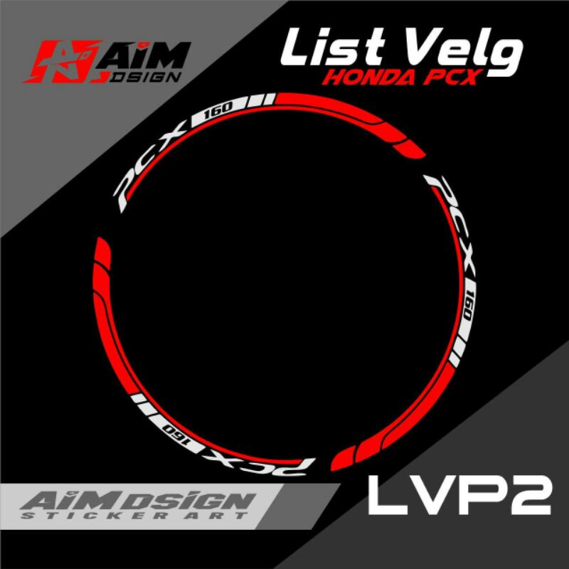 Sticker List Velg Honda PCX aksesoris variasi