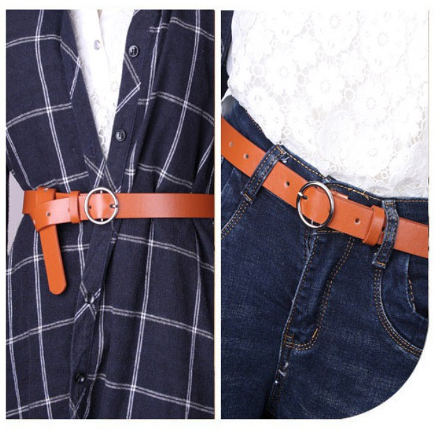 Ikat Ban Pinggang Wanita CIRCLE #678 Casual Korea Fashion Kulit PU Gasper Sabuk Cewe Womens Belt