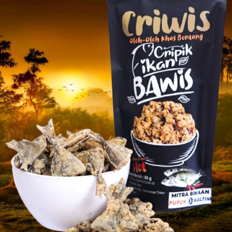 

Keripik Ikan Bawis Ceriwis 80 gram 2 Rasa