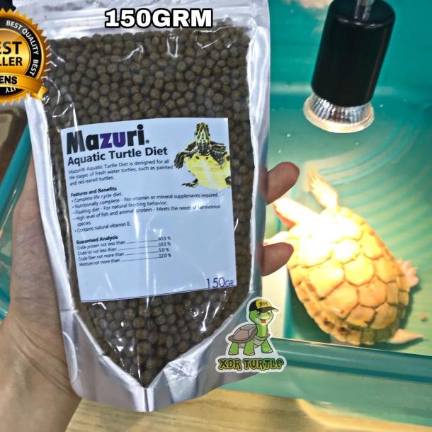 ➬ MAZURI AQUATIC TURTLE 150GR KURA KURA BRAZIL UNIFILIS HAMILTONI RES ✱