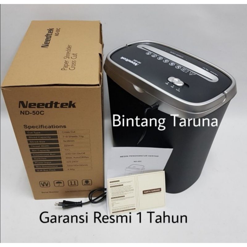 Paper Shredder Needtek ND-50C Mesin Penghancur Kertas Needtek ND50C